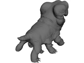 Woola Monster Creature 3D Model preview