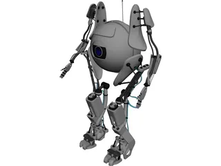 Portal 2 Atlas 3D Model preview