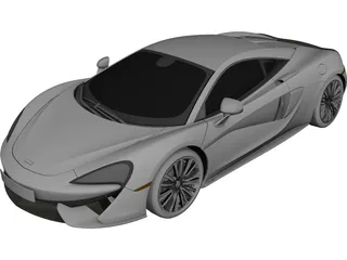 McLaren 570S 3D Model preview