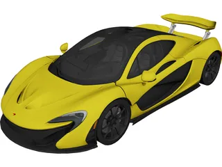 McLaren P1 (2014) 3D Model preview