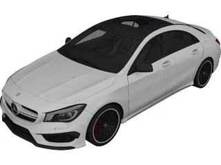 Mercedes-Benz CLA45 AMG (2014) 3D Model preview