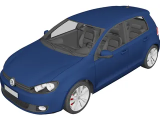 Volkswagen Golf 5 3D Model preview