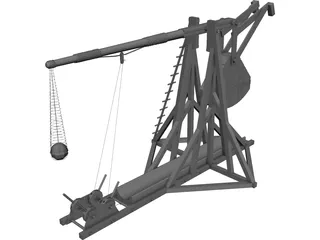 Trebuchet 3D Model preview