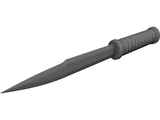 Tactical Knife 3D Model preview