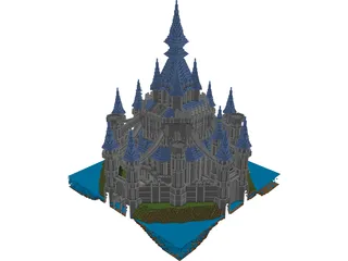 Zelda Castle 3D Model preview