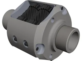 TORSEN Differential 3D Model preview