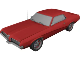 Mercury Cougar 3D Model preview
