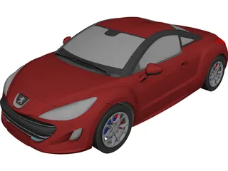 Peugeot 307 RCZ 3D Model preview