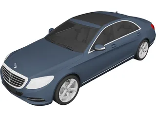Mercedes-Benz S-Class S350 Bluetec (2014) 3D Model preview