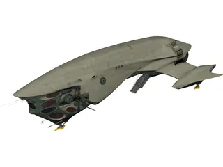Titan Class II Cargo Ship 3D Model preview