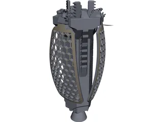 DED-3 3D Model preview