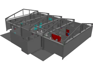 Slaughter House for Chickens 3D Model preview