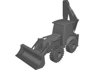 Excavator 3D Model preview