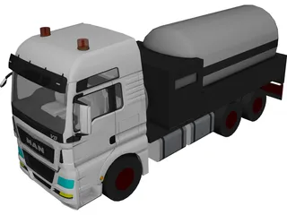 Man TGX 6X2 Bleding (2013) 3D Model preview