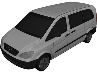 Mercedes-Benz Vito W639 3D Model preview