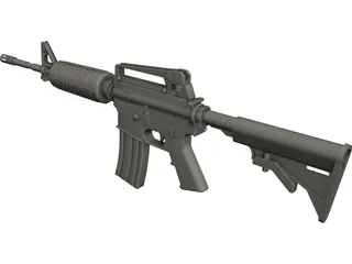 M16 Rifle 3D Model preview
