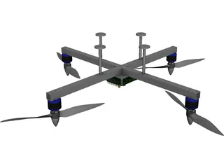 Quadrocopter 3D Model preview
