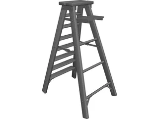 Step Ladder 3D Model preview