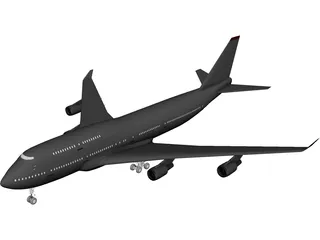 Boeing 747 3D Model preview