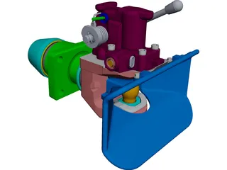 Rockinger ROE500A Automatic Towing Hitch 3D Model preview