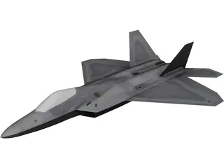 F/A-22 Raptor 3D Model preview