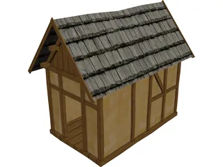 Medieval Building 3D Model preview