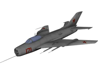 MiG-19 3D Model preview
