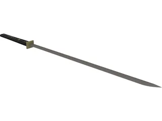 Katana Sword 3D Model preview