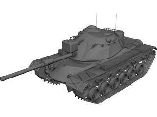 M48A5 Patton 3D Model preview
