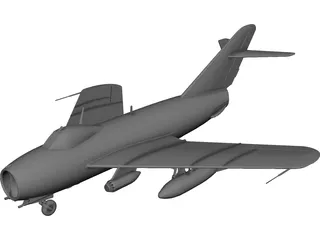 MiG-17 3D Model preview