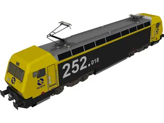 Siemens Locomotive Deutsche Bahn 3D Model preview