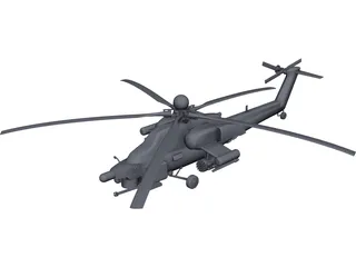 Mil Mi-28 Havoc 3D Model preview