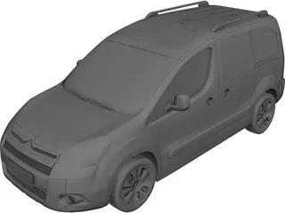 Citroen Berlingo Multispace (2011) 3D Model preview