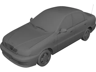 Daewoo Lanos (2012) 3D Model preview