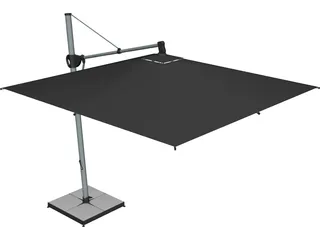 Outdoor Umbrella 3D Model preview