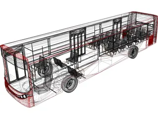 Bus 3D Model preview