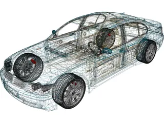 BMW 7-series 3D Model preview