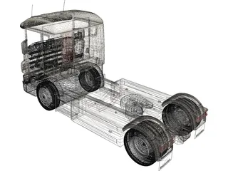 Scania CR-19 3D Model preview