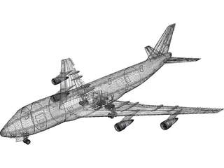 Boeing 747 The Jumbo Jet 3D Model preview