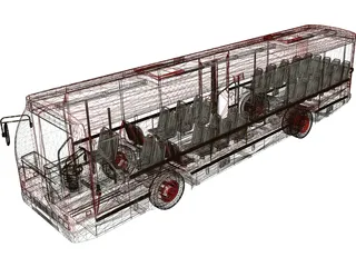 Bus EMT 3D Model preview