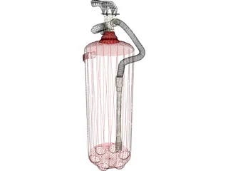 Fire Extinguisher 3D Model preview