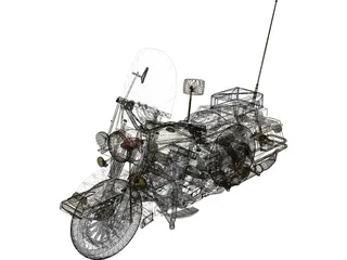 Harley-Davidson Police 3D Model preview