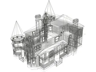 House Victorian 3D Model preview