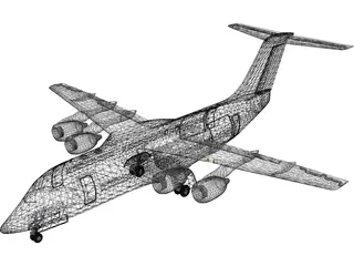 British Aerospace BAe 146 3D Model preview