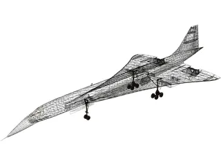 Concorde 3D Model preview