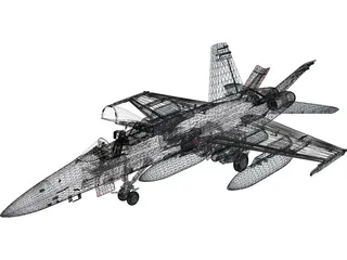 F-18 VFA-151 Hornet 3D Model preview