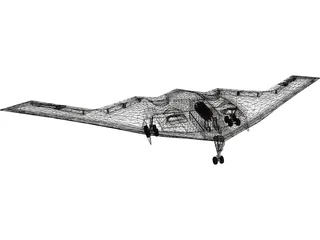 B-2 Northtrop Stealth 3D Model preview