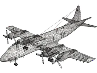 Lockheed P-3C Orion 3D Model preview