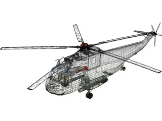 Sikorsky SH-3H Sea King Navy 3D Model preview