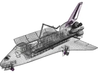 Space Shuttle 3D Model preview